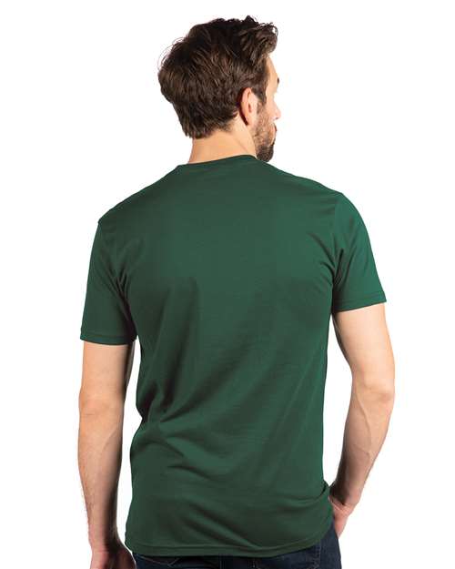 Next Level 3600 Unisex Cotton T-Shirt - Forest Green - model back