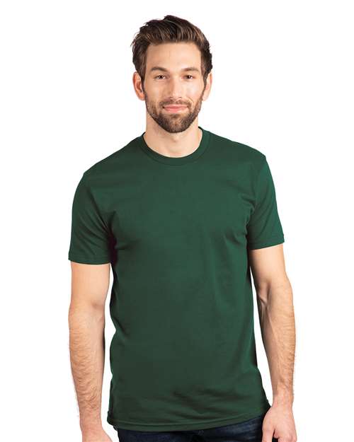 Next Level 3600 Unisex Cotton T-Shirt - Forest Green - model front