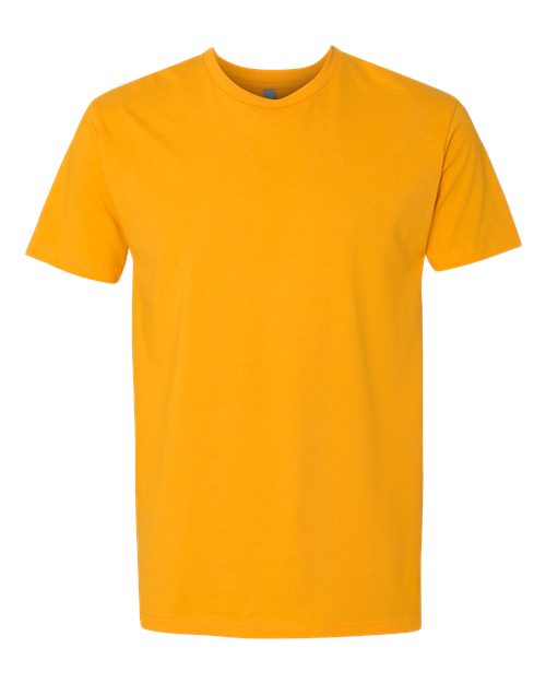 Next Level 3600 Unisex Cotton T-Shirt - Gold - flat front