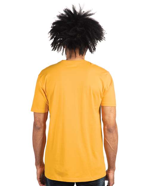 Next Level 3600 Unisex Cotton T-Shirt - Gold - model back