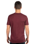 Next Level 3600 Unisex Cotton T-Shirt - Maroon - model back