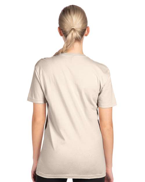 Next Level 3600 Unisex Cotton T-Shirt - Sand - model back