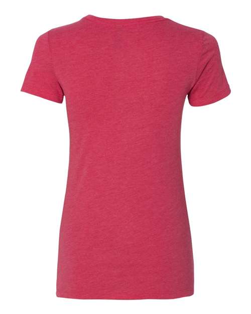 Next Level 6710 Women’s Triblend T-Shirt - Vintage Shocking Pink - back