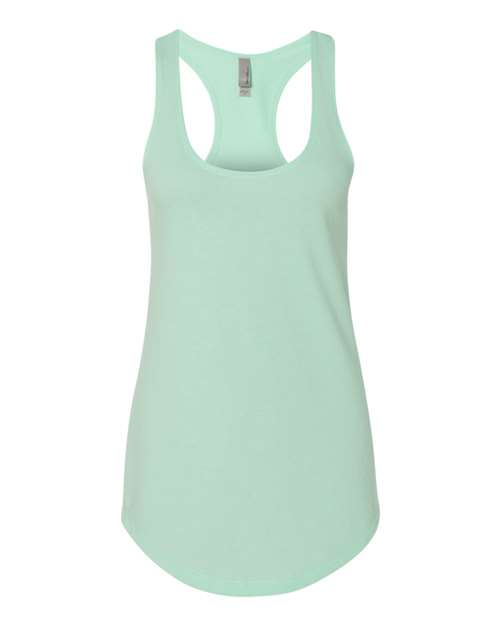 Next Level 6933 Women’s Lightweight French Terry Racerback Tank - Mint - front