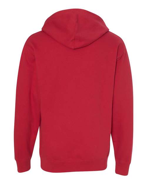 Independent Trading Co. SS4500 Midweight Hooded Sweatshirt - Red - back