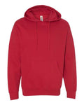 Independent Trading Co. SS4500 Midweight Hooded Sweatshirt - Red - flat front