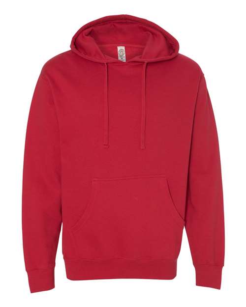 Independent Trading Co. SS4500 Midweight Hooded Sweatshirt - Red - flat front
