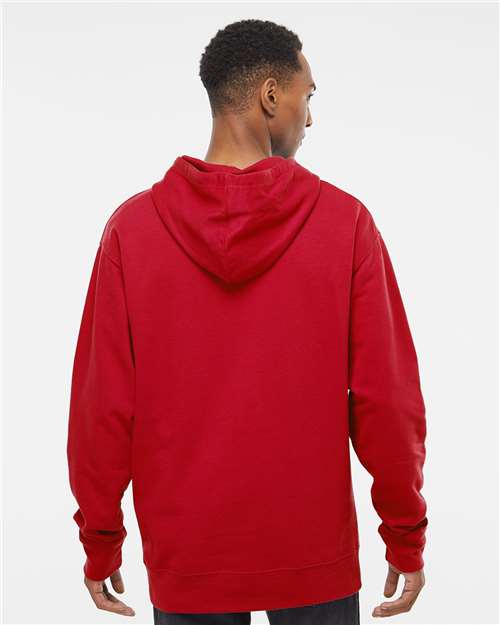 Independent Trading Co. SS4500 Midweight Hooded Sweatshirt - Red - model back