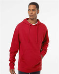 Independent Trading Co. SS4500 Midweight Hooded Sweatshirt - Red - model front