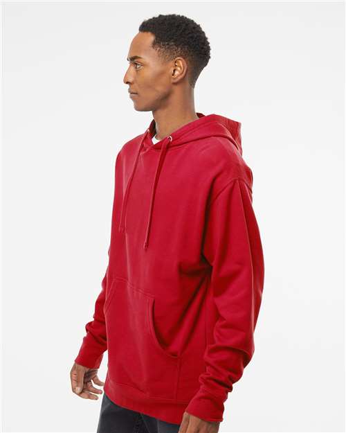 Independent Trading Co. SS4500 Midweight Hooded Sweatshirt - Red - model side
