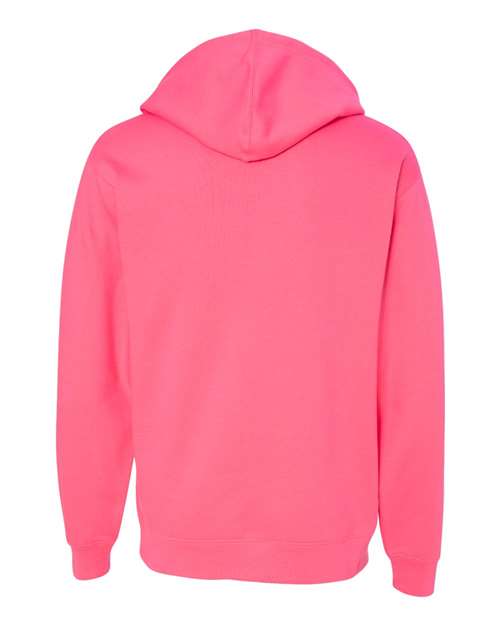 Independent Trading Co. SS4500 Midweight Hooded Sweatshirt - Neon Pink - back