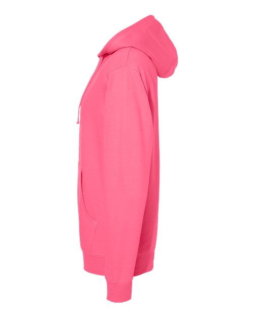 Independent Trading Co. SS4500 Midweight Hooded Sweatshirt - Neon Pink - side