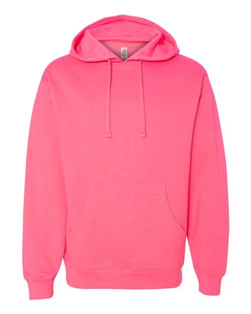 Independent Trading Co. SS4500 Midweight Hooded Sweatshirt - Neon Pink - flat front