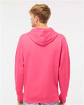 Independent Trading Co. SS4500 Midweight Hooded Sweatshirt - Neon Pink - model back