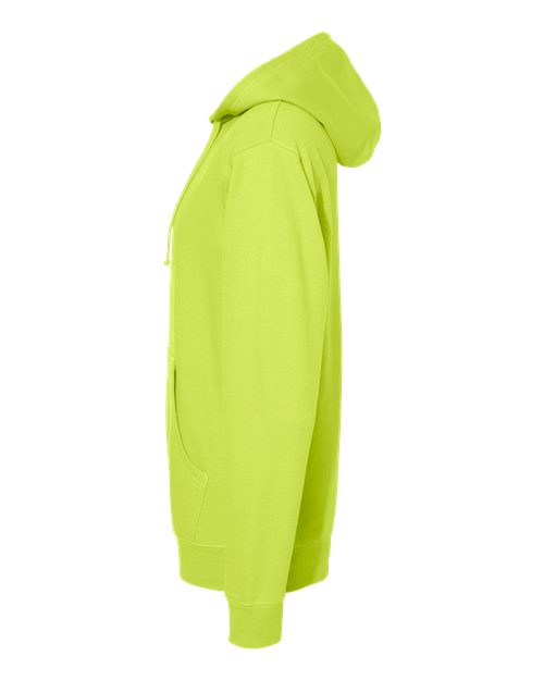 Independent Trading Co. SS4500 Midweight Hooded Sweatshirt - Safety Yellow - side