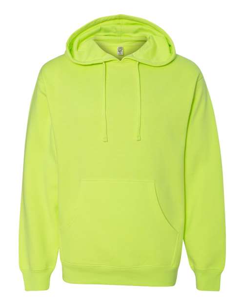 Independent Trading Co. SS4500 Midweight Hooded Sweatshirt - Safety Yellow - flat front