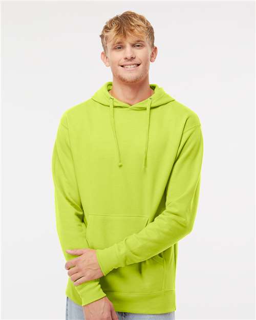 Independent Trading Co. SS4500 Midweight Hooded Sweatshirt - Safety Yellow - model front