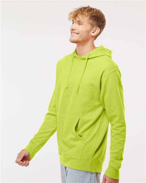 Independent Trading Co. SS4500 Midweight Hooded Sweatshirt - Safety Yellow - model side