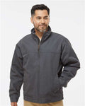 Dri Duck 5028 Maverick Boulder Cloth Jacket with Blanket Lining - Charcoal - model front