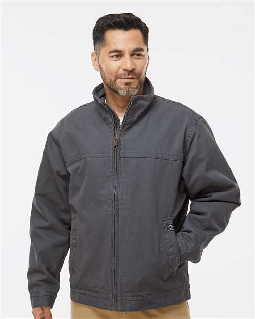 Dri Duck 5028 Maverick Boulder Cloth Jacket with Blanket Lining - Charcoal - model front