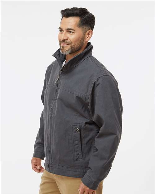 Dri Duck 5028 Maverick Boulder Cloth Jacket with Blanket Lining - Charcoal - model side