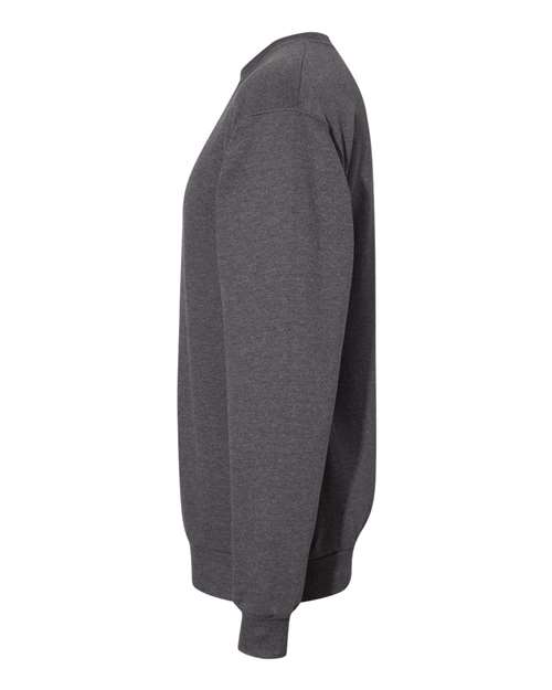 Hanes P160 EcoSmart Crewneck Sweatshirt - Charcoal Heather - side