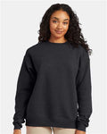 Hanes P160 EcoSmart Crewneck Sweatshirt - Charcoal Heather - model front