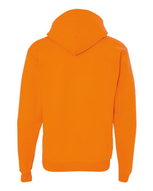 Hanes P170 EcoSmart Hooded Sweatshirt - Safety Orange - back