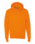Hanes P170 EcoSmart Hooded Sweatshirt - Safety Orange - flat front