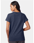 Hanes SL04 Women's Perfect-T T-Shirt - Navy - model back