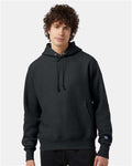 Champion S101 Unisex Reverse Weave Hooded Sweatshirt - Charcoal Heather - model front