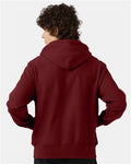 Champion S101 Unisex Reverse Weave Hooded Sweatshirt - Cardinal - model back