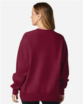 Champion S149 Unisex Reverse Weave Crewneck Sweatshirt - Cardinal - model back