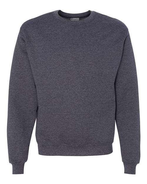 Champion S600 Powerblend Crewneck Sweatshirt - Navy Heather - flat front