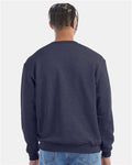Champion S600 Powerblend Crewneck Sweatshirt - Navy Heather - model back