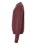 Champion S600 Powerblend Crewneck Sweatshirt - Maroon Heather - side