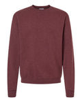 Champion S600 Powerblend Crewneck Sweatshirt - Maroon Heather - flat front