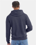 Champion S700 Powerblend Hooded Sweatshirt - Navy Heather - model back