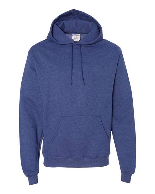 Champion S700 Powerblend Hooded Sweatshirt - Royal Blue Heather - flat front