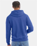 Champion S700 Powerblend Hooded Sweatshirt - Royal Blue Heather - model back