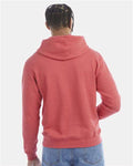 Champion S700 Powerblend Hooded Sweatshirt - Scarlet Heather - model back