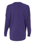 J. America 8229 Unisex Game Day Jersey Long Sleeve T-Shirt - Purple - back