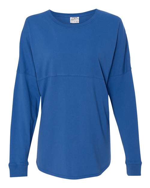 J. America 8229 Unisex Game Day Jersey Long Sleeve T-Shirt - Royal - front