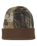 Kati LCB12 12" Licensed Camo Cuffed Beanie - Realtree AP/ Brown - back