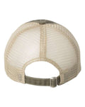 Valucap 3150 Bounty Dirty-Washed Mesh-Back Cap - Olive/ Khaki - back