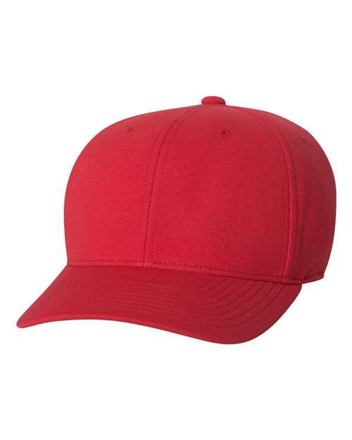 Flexfit 110P 110 Cool & Dry Mini-Piqué Cap - Red - front