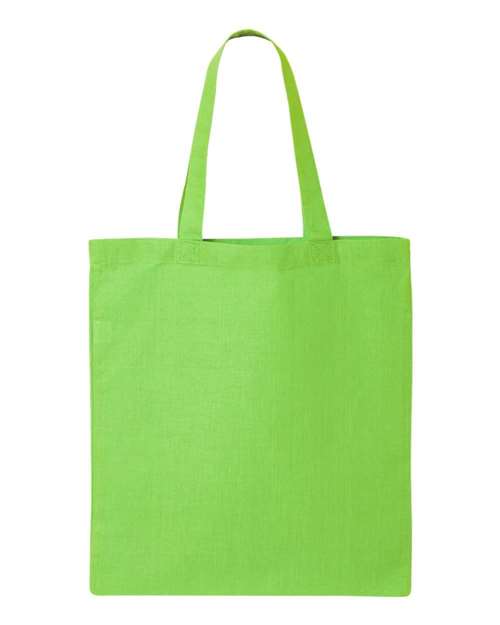 Q-Tees QTB Economical Tote - Lime - back