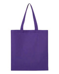 Q-Tees QTB Economical Tote - Purple - back