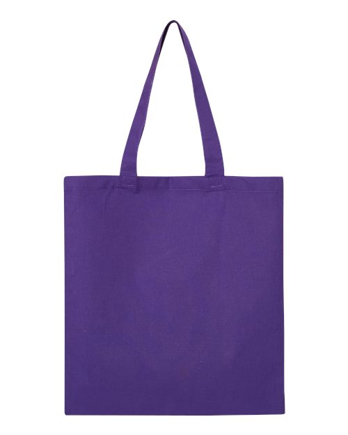 Q-Tees QTB Economical Tote - Purple - back