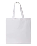 Q-Tees QTB Economical Tote - White - back